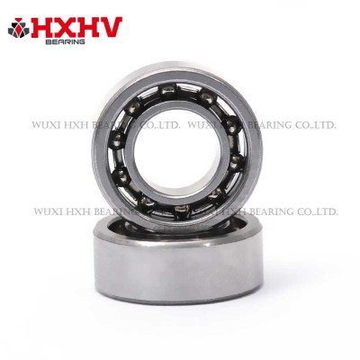 Hybrydowe łożysko ceramiczne HXHV 608 z 10 stalowymi pierścieniami kulkowymi Si3N4 i stalowym ustalaczem koronowym
