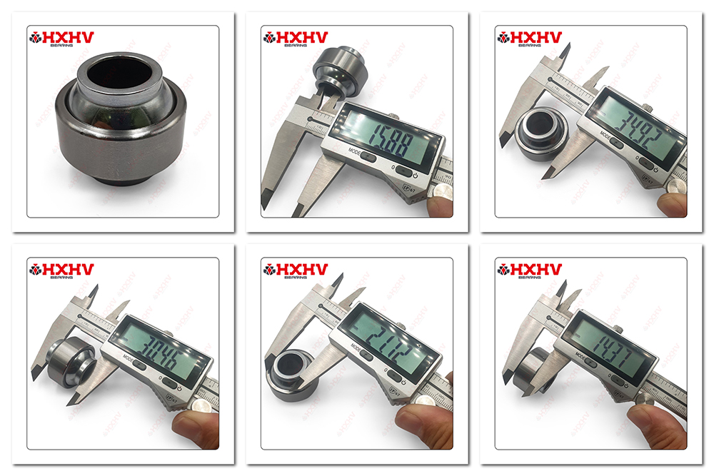 ABYT10 Size 15.875x34.925x30.48 mm HXHV Silvery Chrome Steel Spherical Plain Bearing