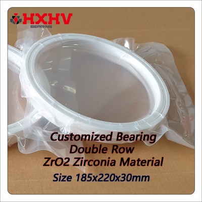 କୁଶାୟିତ 185x220x30m30mmm ଡବଲ୍ ଧାଡି ZRO2 zirconia Hxhv ପୂର୍ଣ୍ଣ ସିରାମିକ୍ ବଲ୍ |