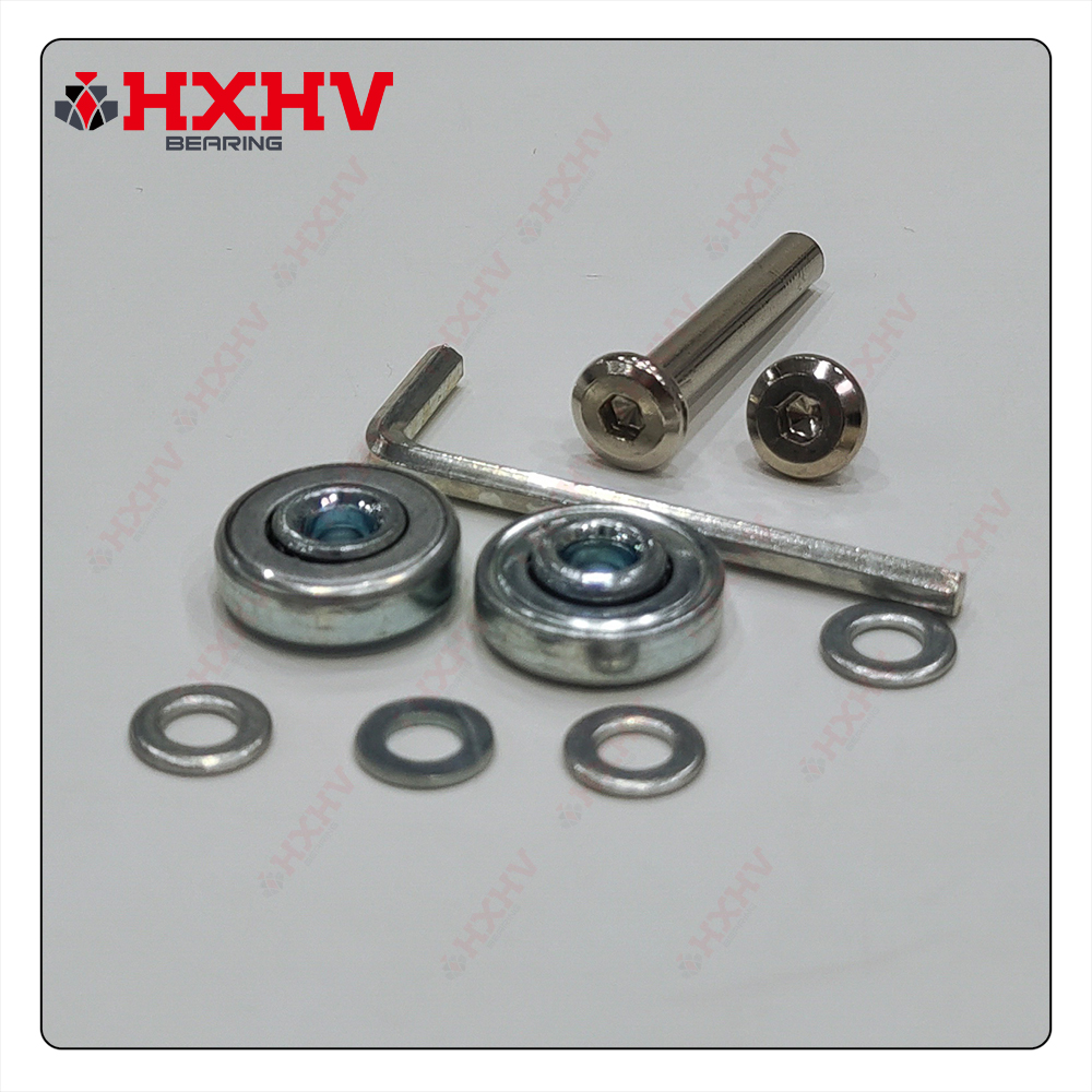 HXHV Black PU Roller Wheel Kit with two bearings 608zz (3)