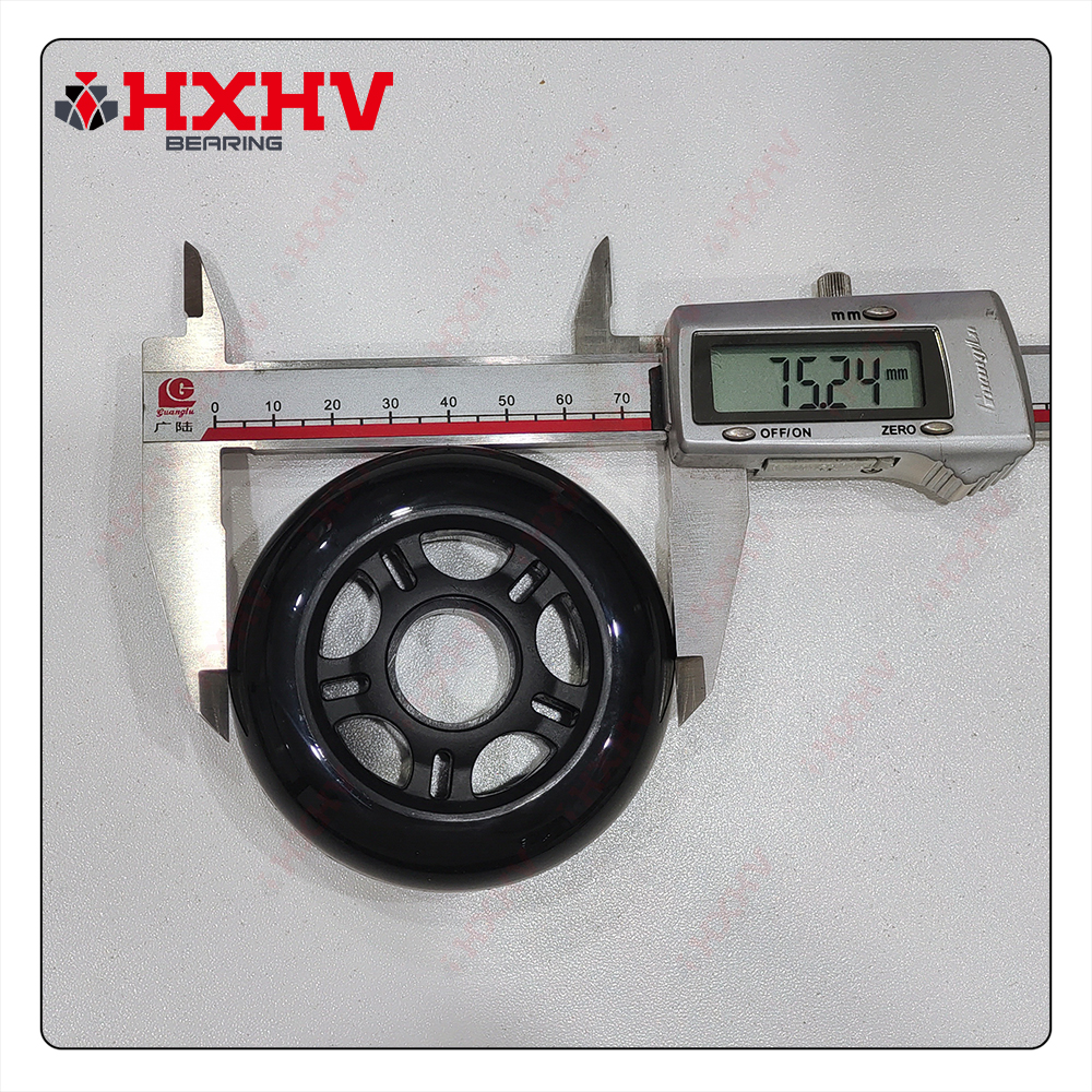 HXHV Black PU Roller Wheel Kit with two bearings 608zz (4)