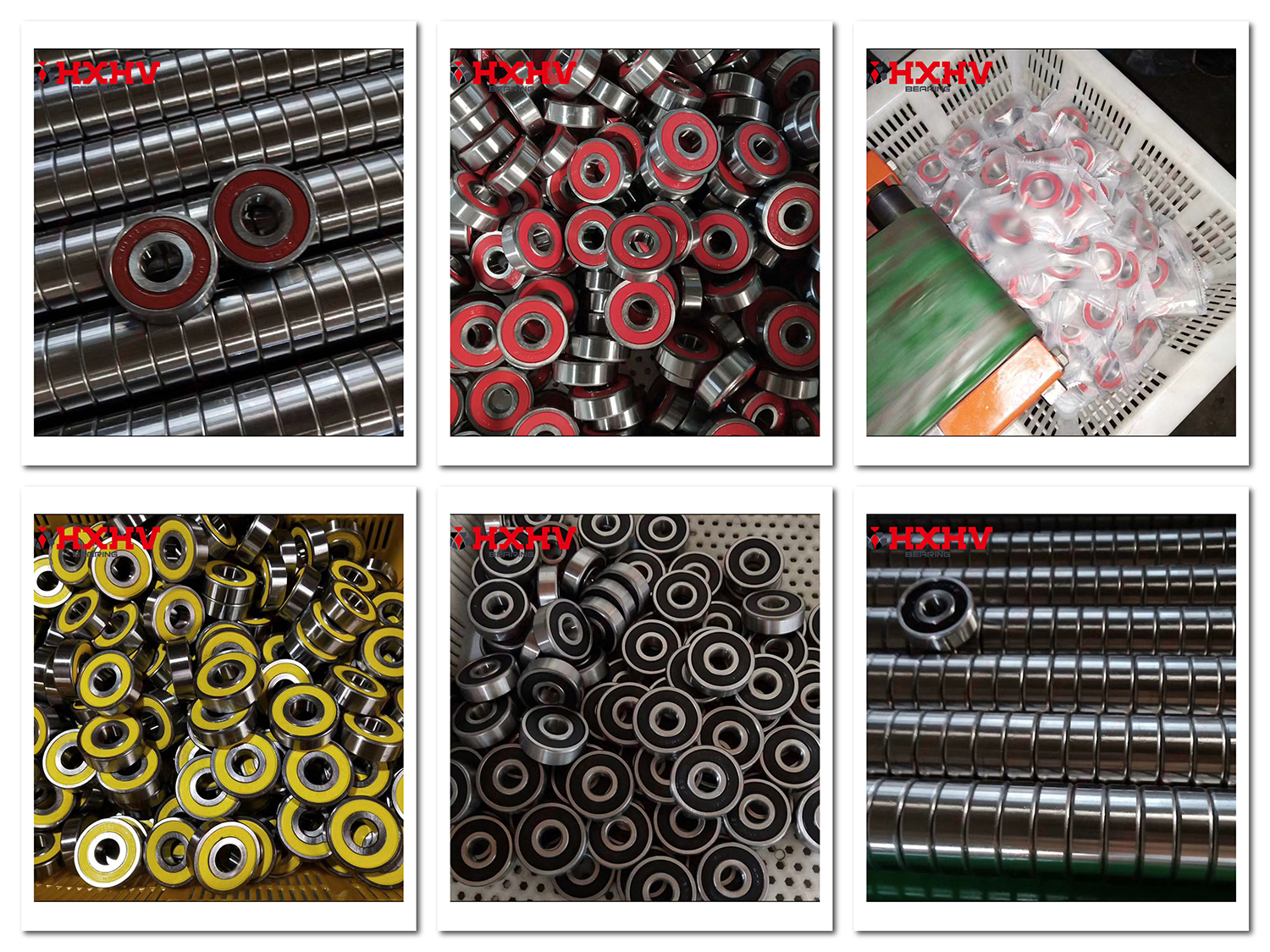 HXHV Customized Colorful Rubber Sealed Deep Groove Ball Bearings (8)
