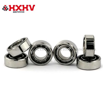HXHV Cuscinetto ceramico ibrido R188 con fermo corona in acciaio inox e 10 sfere ZrO2