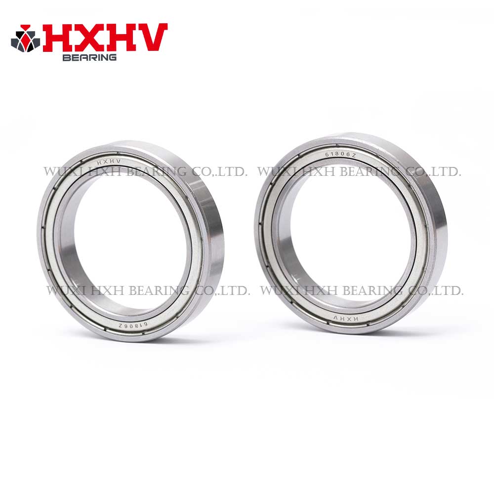 HXHV chrome steel ball bearing 61806 zz with size 30x42x7 mm