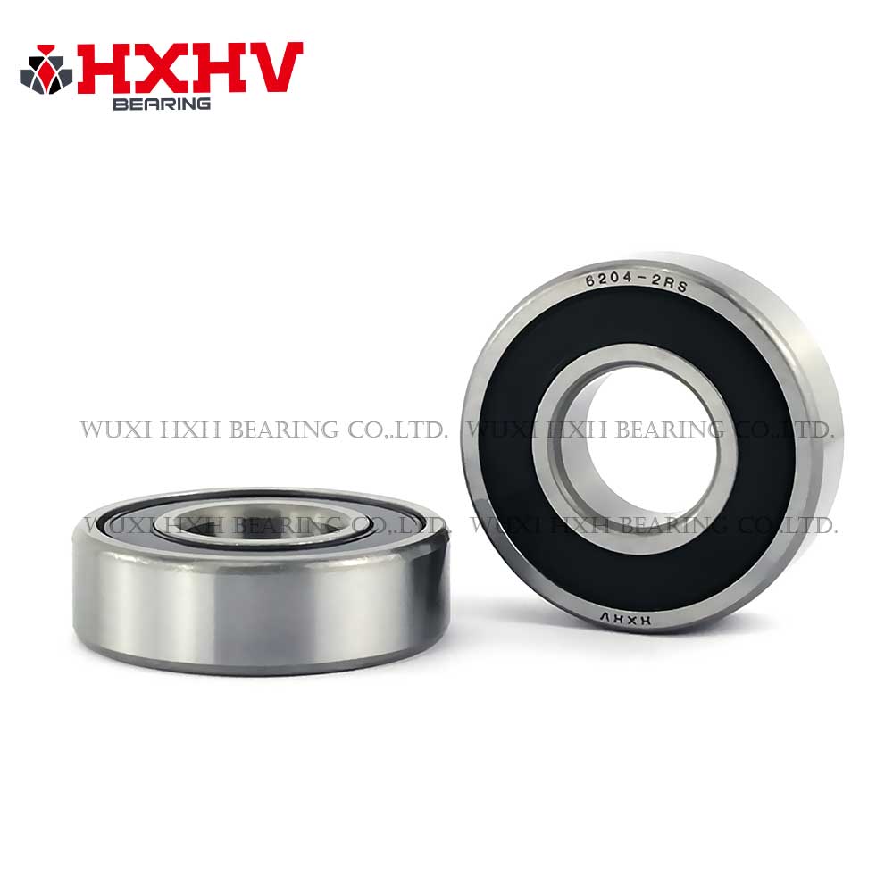 HXHV chrome steel ball bearing 6204-2RS with size 20x47x14 mm (1)