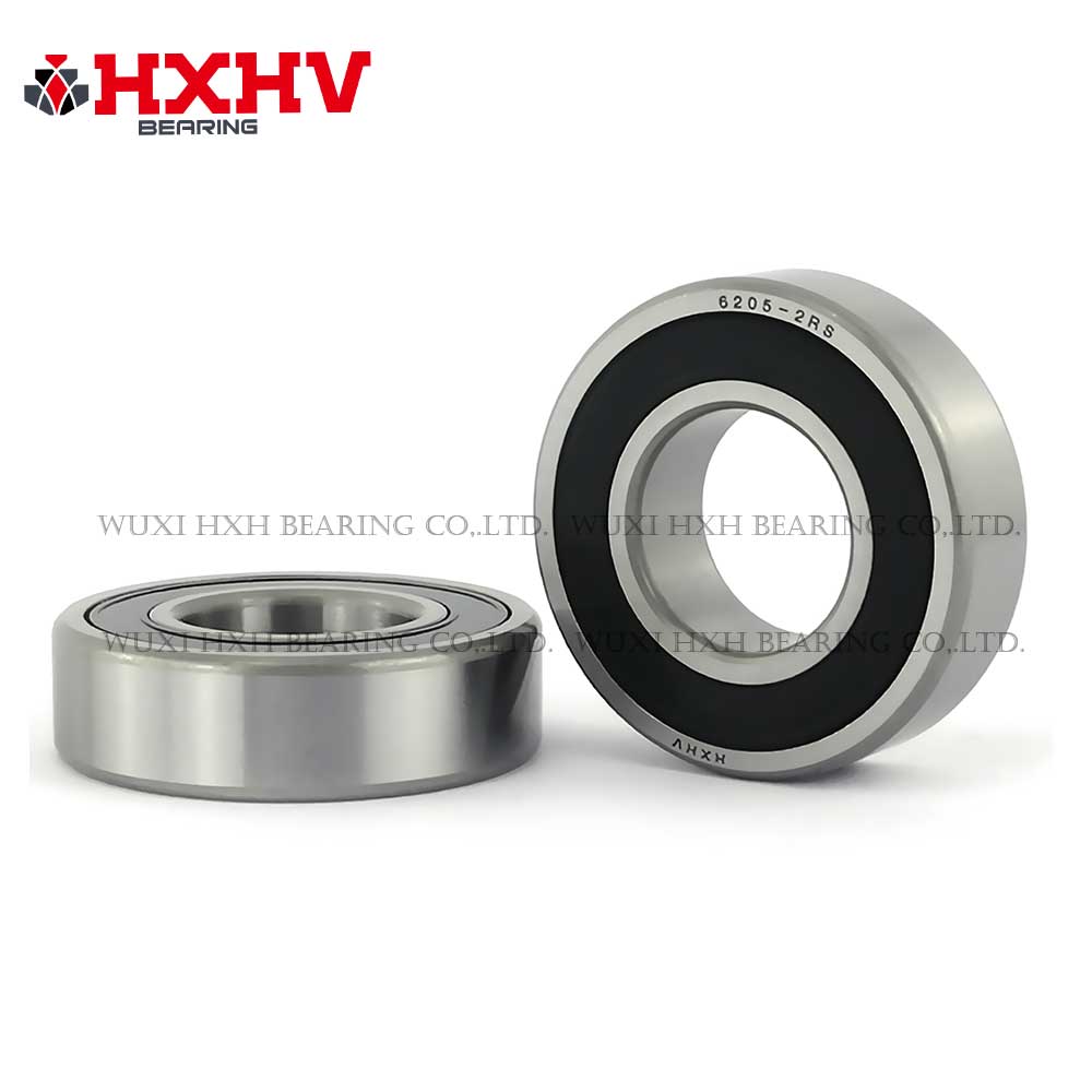 HXHV chrome steel ball bearing 6205-2RS with size 25x52x15 mm (1)