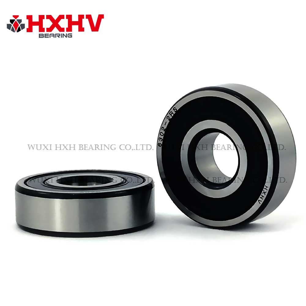 HXHV chrome steel ball bearing 6302-2RS with black edge (1)
