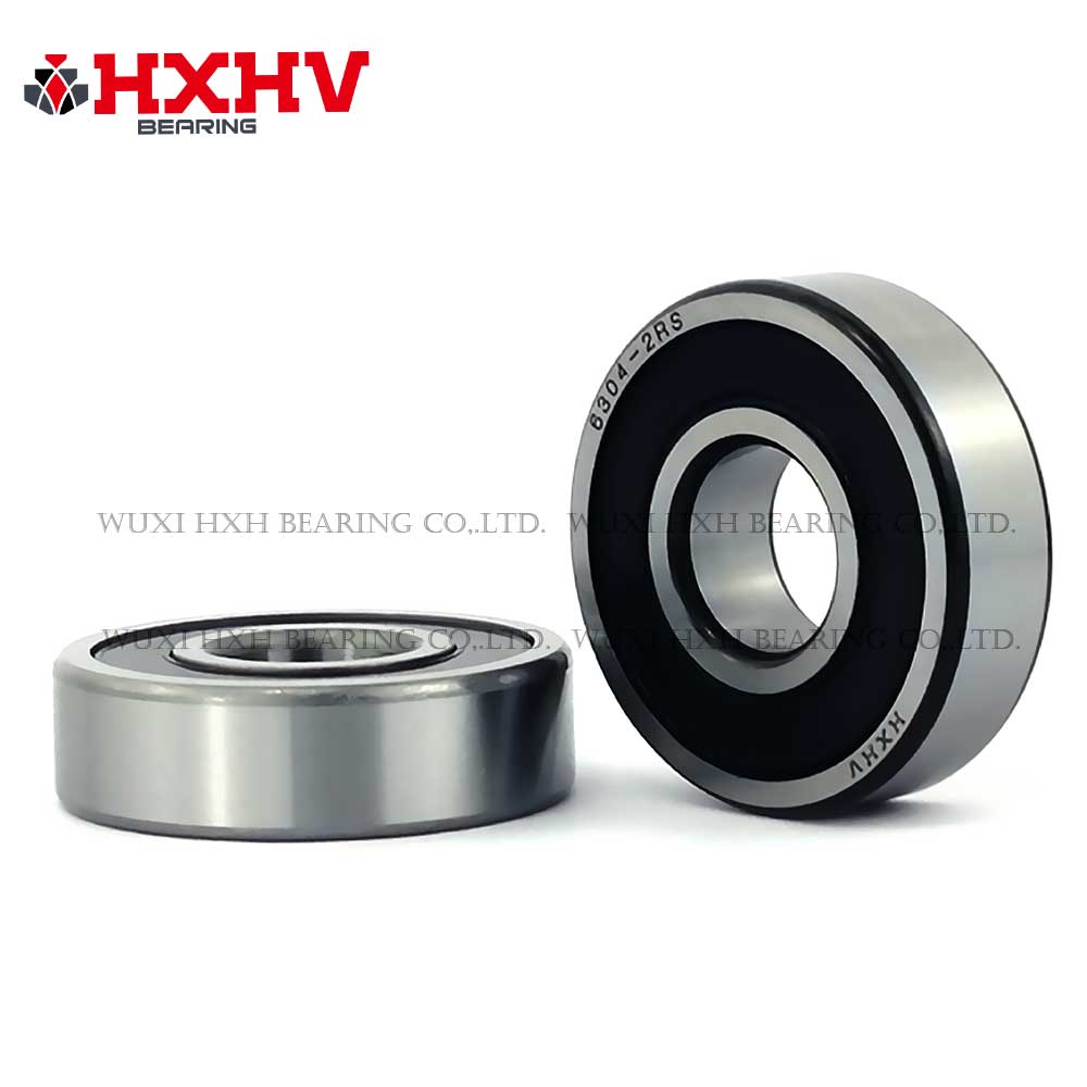 HXHV chrome steel ball bearing 6304-2RS with black edge (1)