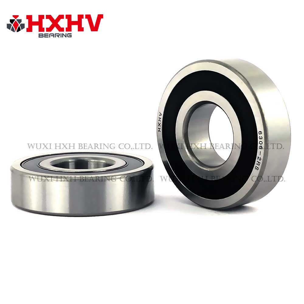 HXHV chrome steel ball bearing 6306-2RS with size 30x72x19 mm (1)