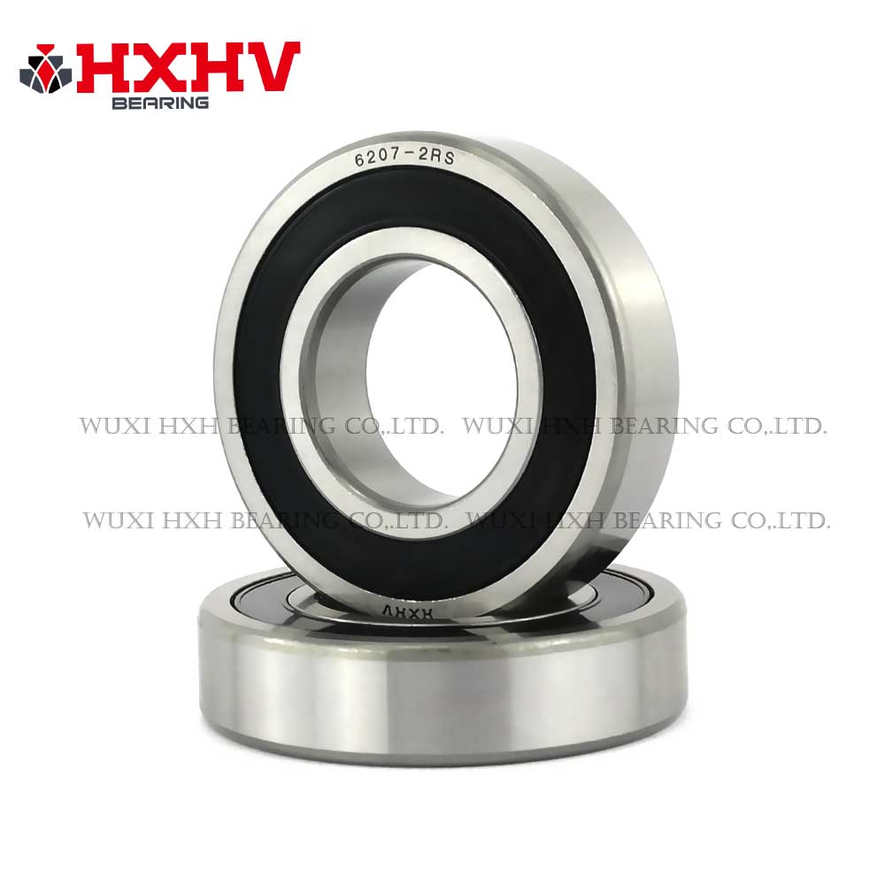 HXHV chrome steel ball bearings 6207-2RS with size 35x72x17 mm (1)