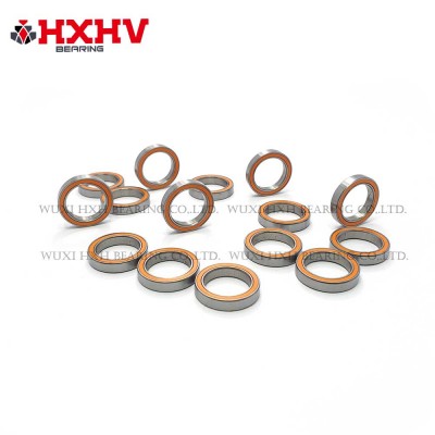 HXHV 钓鱼线轮迷你轴承,带橙色橡胶密封件
