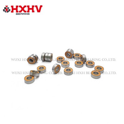 HXHV 钓鱼线轮迷你轴承,带橙色橡胶密封件