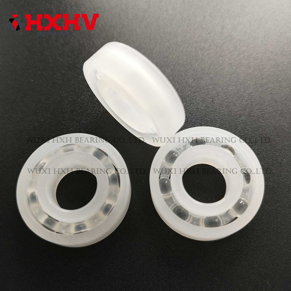 HXHV plastic ball bearing PP 6001 with size 12x28x8 mm & glass balls (2)