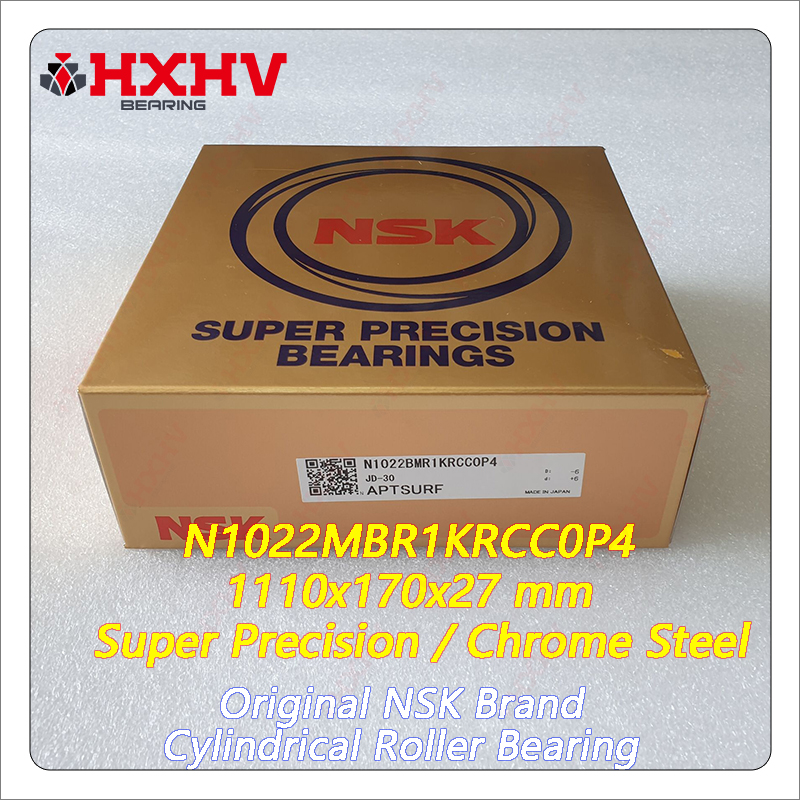 N1022 N1022MBR1KRCC0P4 Usahihi Bora wa Chuma cha Chrome 110x170x27 mm NSK Cylindrical Roller Bearing (6)