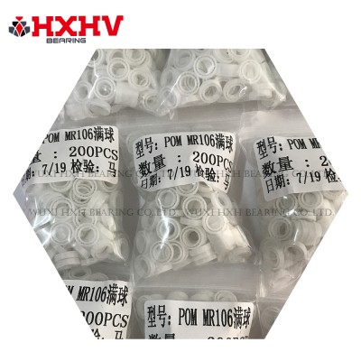 Rolamento de esferas de plástico POM MR106 hxhv com tamanho 6x10x2,5mm