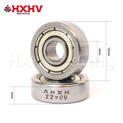 S604ZZ 尺寸 4x12x4mm hxhv 不锈钢 604 微型滚珠轴承