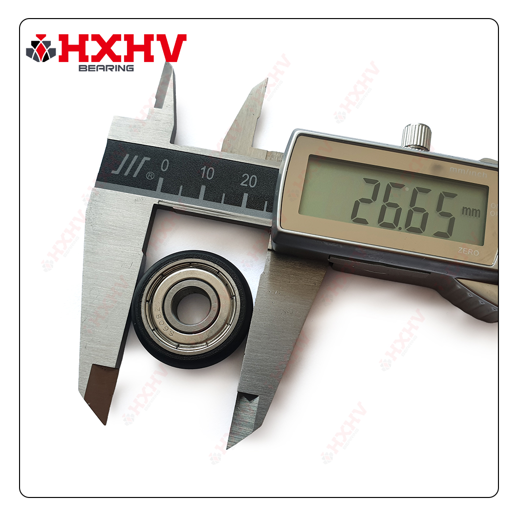 S608ZZ 8x26.65x7.14 mm HXHV Rubber Coated Ball Bearing (4)